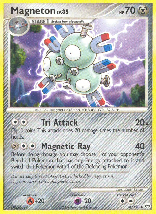 Magneton (54/130) [Diamond & Pearl: Base Set] | Mindsight Gaming