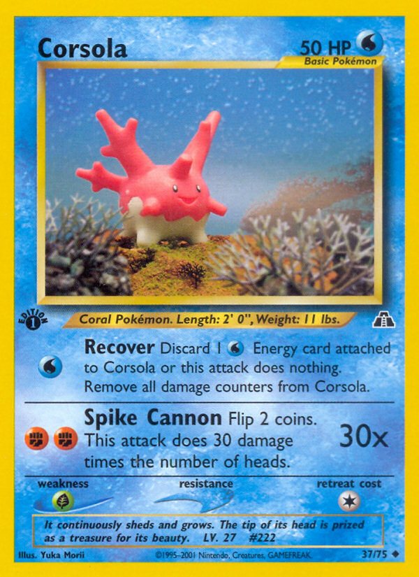 Corsola (37/75) [Neo Discovery 1st Edition] | Mindsight Gaming