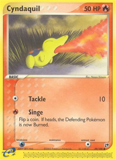 Cyndaquil (59/100) [EX: Sandstorm] | Mindsight Gaming