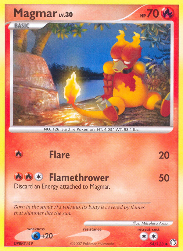 Magmar (54/123) [Diamond & Pearl: Mysterious Treasures] | Mindsight Gaming