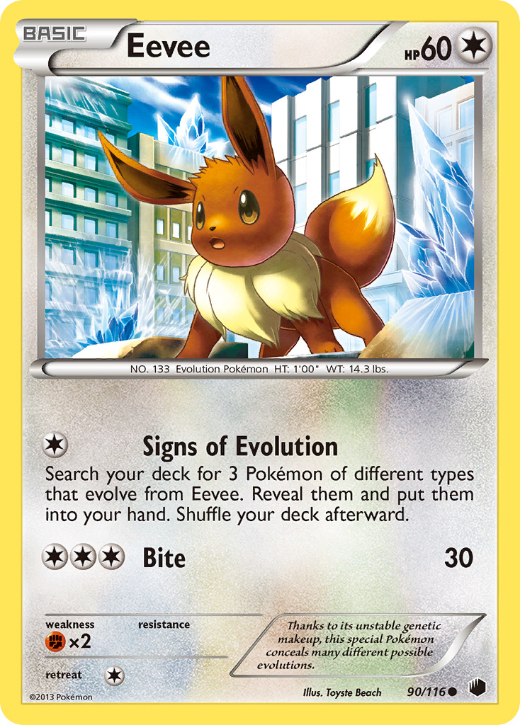 Eevee (90/116) [Black & White: Plasma Freeze] | Mindsight Gaming