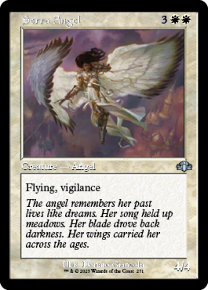 Serra Angel (Retro) [Dominaria Remastered] | Mindsight Gaming