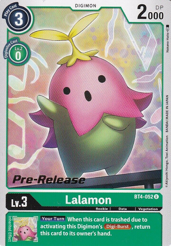 Lalamon [BT4-052] [Great Legend Pre-Release Promos] | Mindsight Gaming