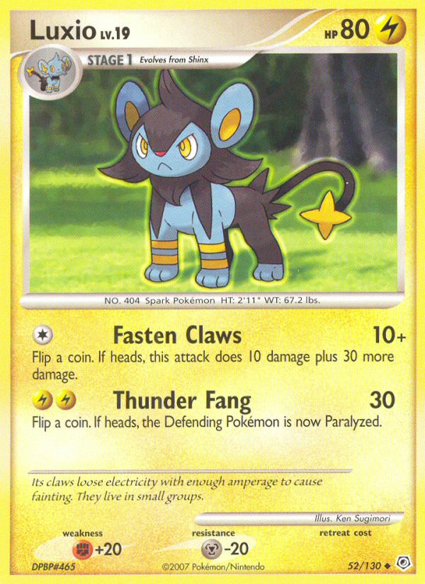 Luxio (52/130) [Diamond & Pearl: Base Set] | Mindsight Gaming