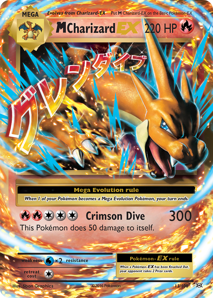 M Charizard EX (13/108) [XY: Evolutions] | Mindsight Gaming