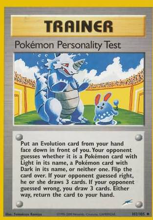 Pokemon Personality Test (102/105) [Neo Destiny Unlimited] | Mindsight Gaming