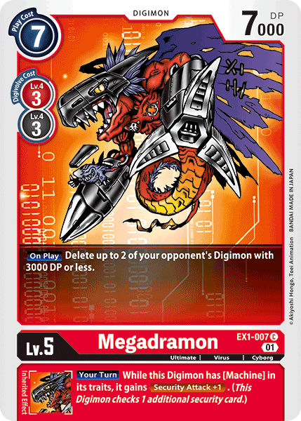 Megadramon [EX1-007] [Classic Collection] | Mindsight Gaming