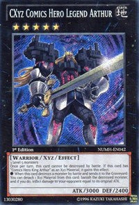 CXyz Comics Hero Legend Arthur [NUMH-EN042] Secret Rare | Mindsight Gaming