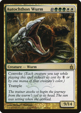 Autochthon Wurm [Ravnica: City of Guilds] | Mindsight Gaming