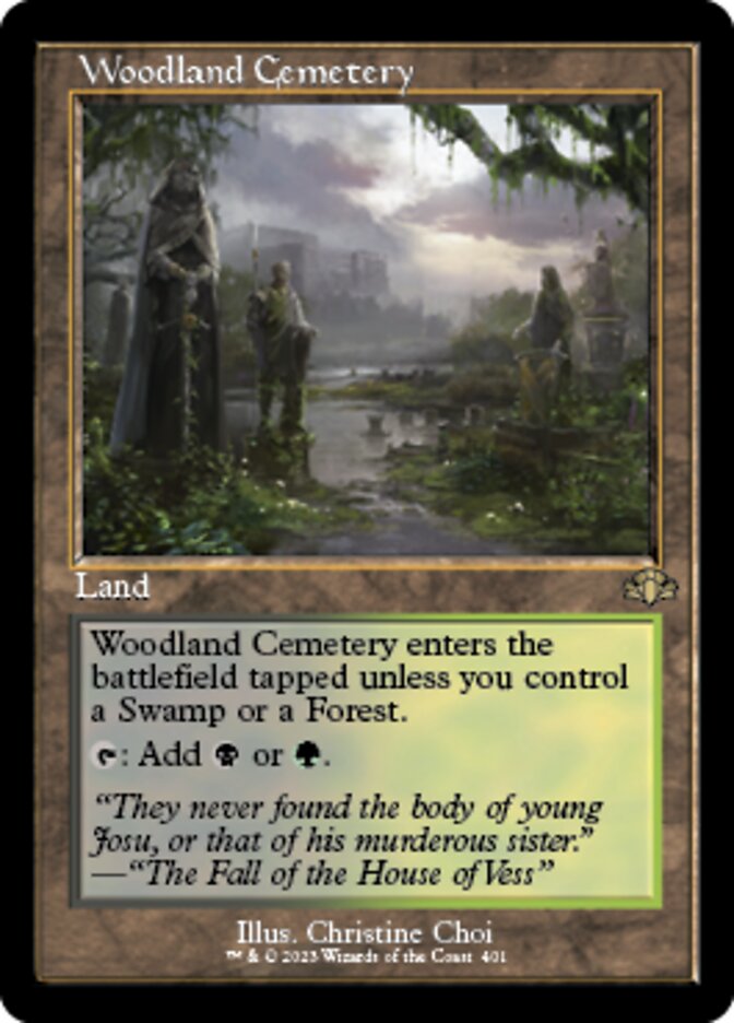 Woodland Cemetery (Retro) [Dominaria Remastered] | Mindsight Gaming