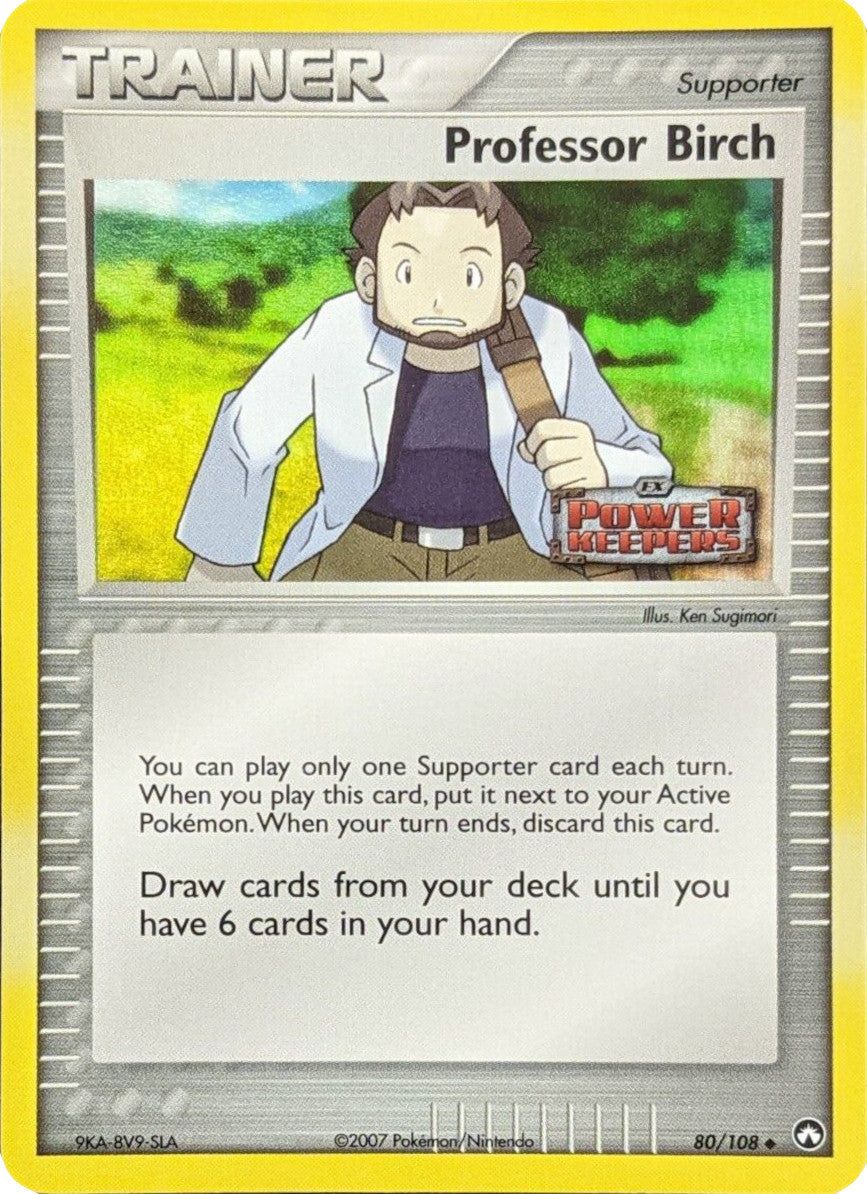 Professor Birch (80/108) (Stamped) [EX: Power Keepers] | Mindsight Gaming