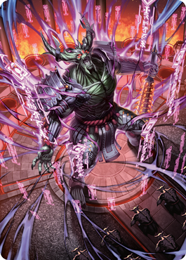 Hidetsugu, Devouring Chaos Art Card [Kamigawa: Neon Dynasty Art Series] | Mindsight Gaming