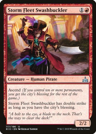 Storm Fleet Swashbuckler [Rivals of Ixalan] | Mindsight Gaming