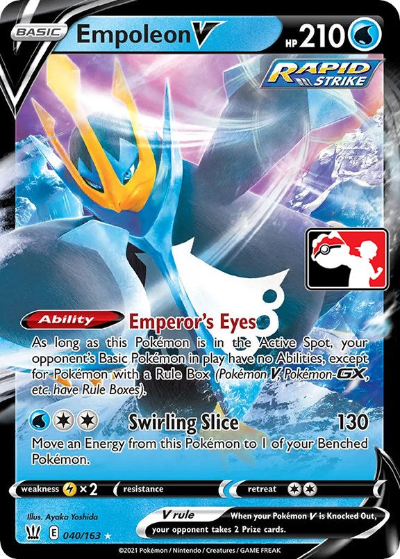 Empoleon V (040/163) [Prize Pack Series One] | Mindsight Gaming