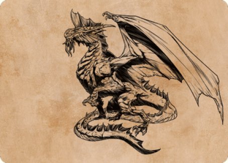 Ancient Silver Dragon Art Card (47) [Commander Legends: Battle for Baldur's Gate Art Series] | Mindsight Gaming