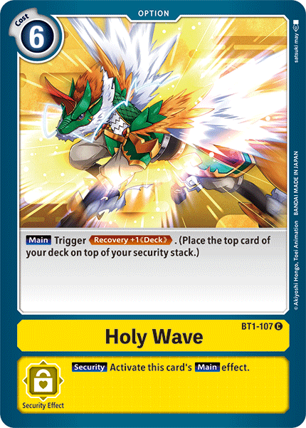 Holy Wave [BT1-107] [Release Special Booster Ver.1.5] | Mindsight Gaming