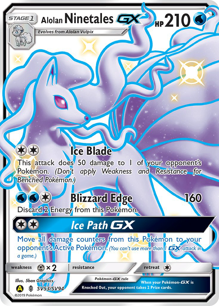 Alolan Ninetales GX (SV53/SV94) [Sun & Moon: Hidden Fates - Shiny Vault] | Mindsight Gaming