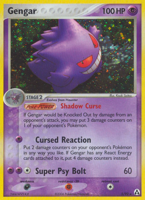 Gengar (5/92) [EX: Legend Maker] | Mindsight Gaming