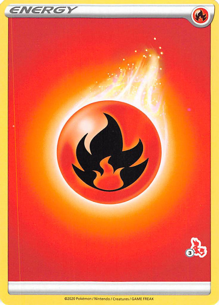 Fire Energy (Cinderace Stamp #3) [Battle Academy 2022] | Mindsight Gaming