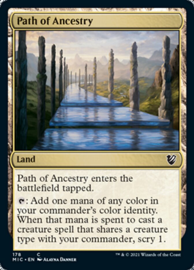 Path of Ancestry [Innistrad: Midnight Hunt Commander] | Mindsight Gaming