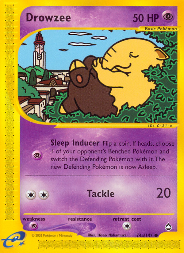 Drowzee (74a/147) [Aquapolis] | Mindsight Gaming