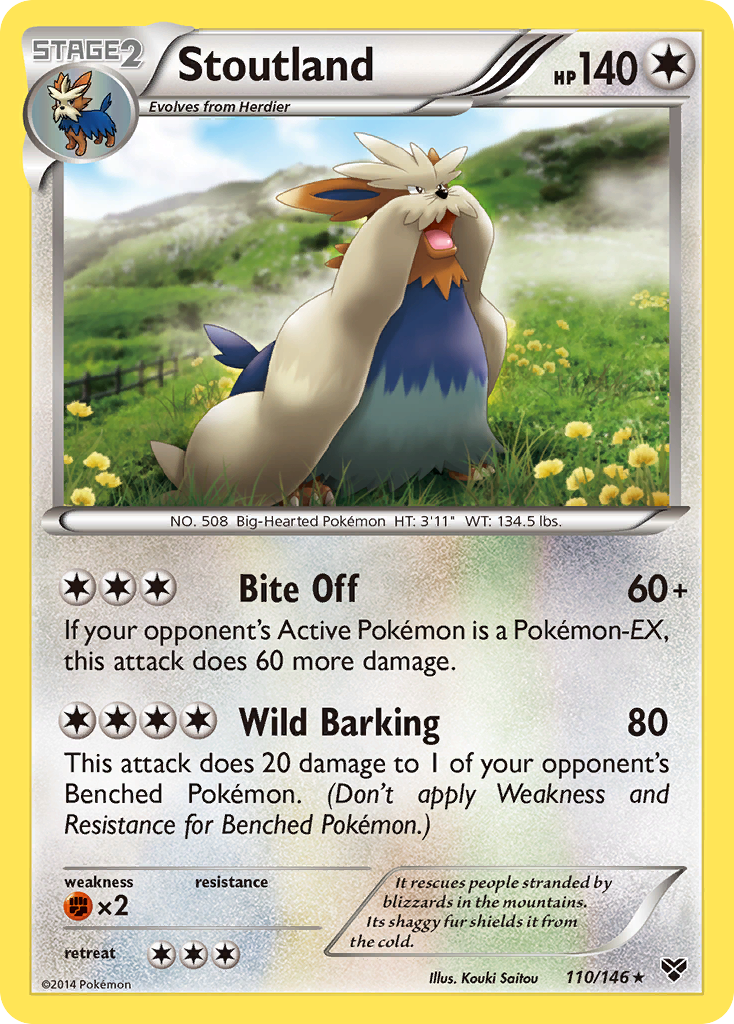 Stoutland (110/146) [XY: Base Set] | Mindsight Gaming