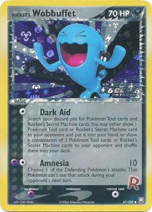 Rocket's Wobbuffet (47/109) (Stamped) [EX: Team Rocket Returns] | Mindsight Gaming