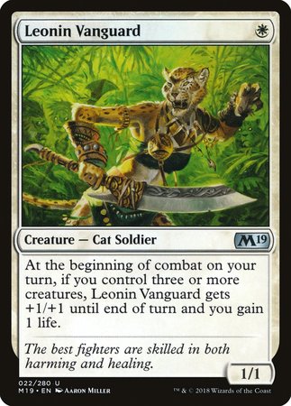 Leonin Vanguard [Core Set 2019] | Mindsight Gaming