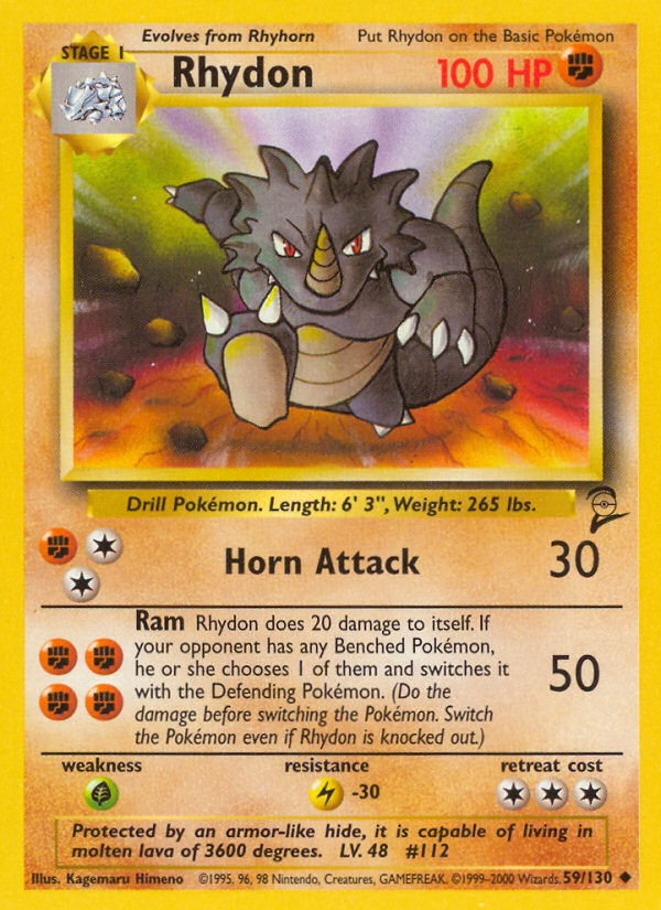 Rhydon (59/130) [Base Set 2] | Mindsight Gaming