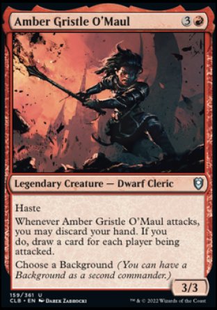 Amber Gristle O'Maul [Commander Legends: Battle for Baldur's Gate] | Mindsight Gaming