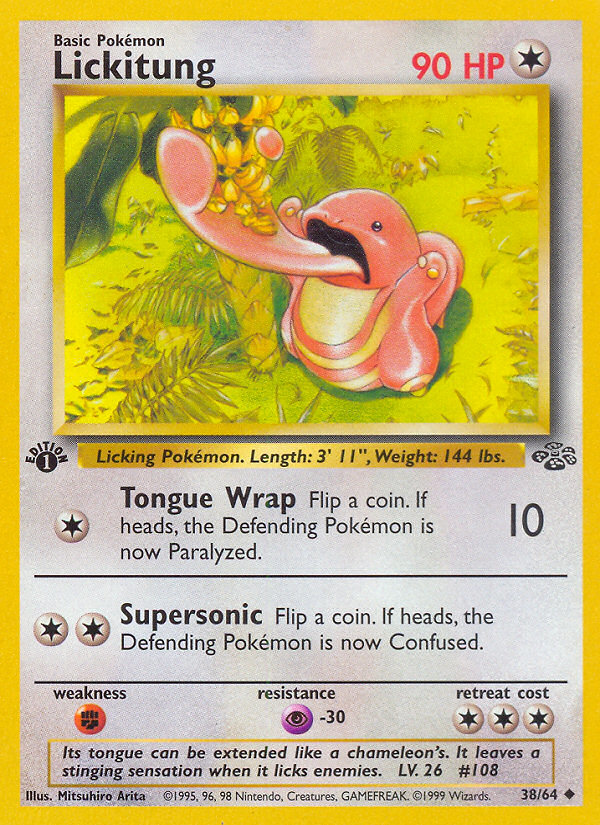 Lickitung (38/64) [Jungle 1st Edition] | Mindsight Gaming