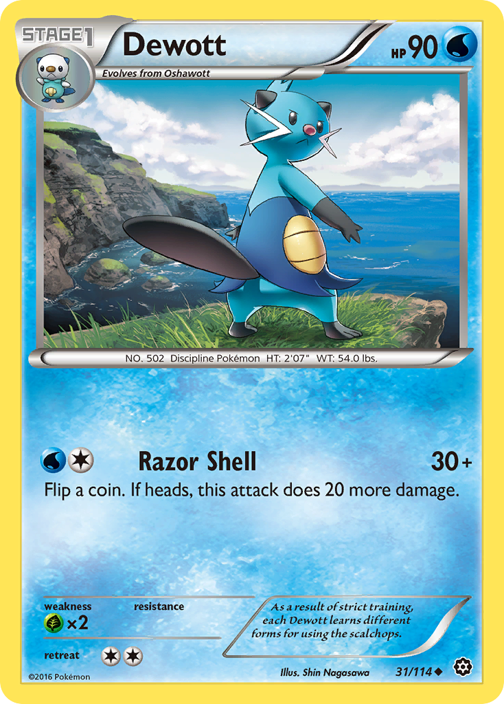 Dewott (31/114) [XY: Steam Siege] | Mindsight Gaming