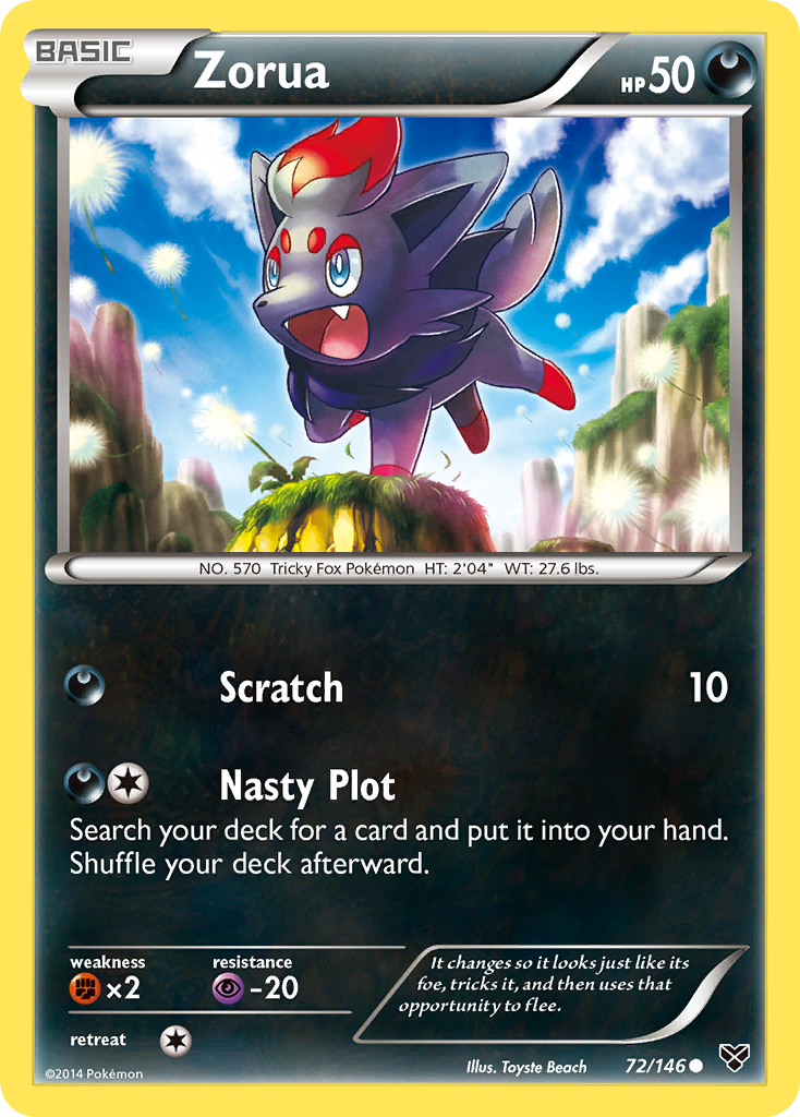 Zorua (72/146) [XY: Base Set] | Mindsight Gaming