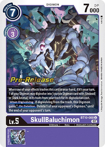 SkullBaluchimon [BT10-080] [Xros Encounter Pre-Release Cards] | Mindsight Gaming