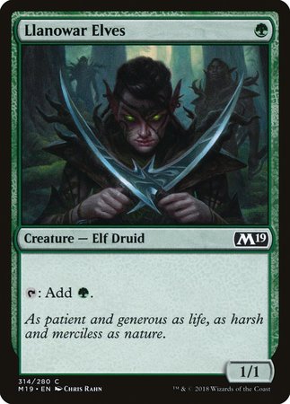 Llanowar Elves [Core Set 2019] | Mindsight Gaming