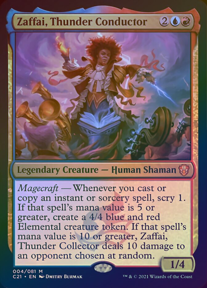 Zaffai, Thunder Conductor (Display Commander) [Commander 2021] | Mindsight Gaming