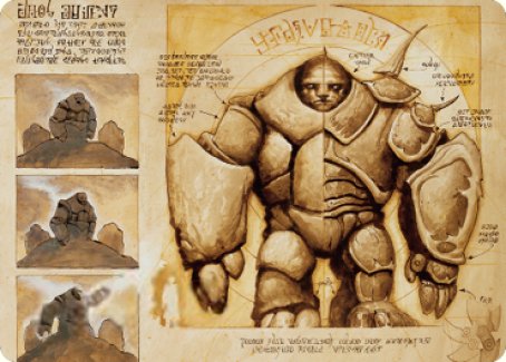 Precursor Golem Art Card [The Brothers' War Art Series] | Mindsight Gaming