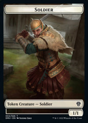 Soldier // Dragon Double-sided Token [Dominaria United Tokens] | Mindsight Gaming