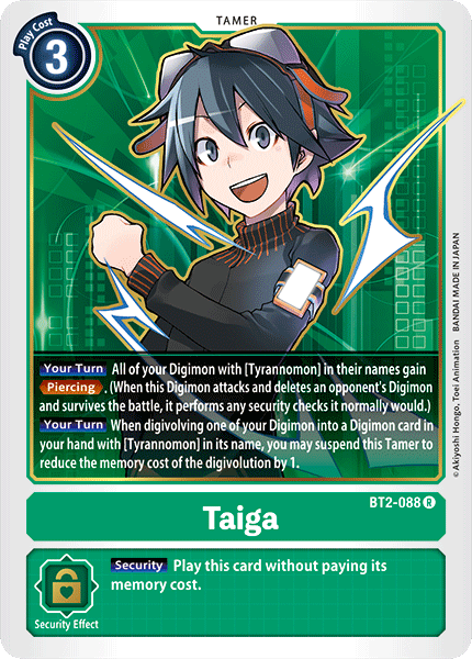 Taiga [BT2-088] [Release Special Booster Ver.1.0] | Mindsight Gaming