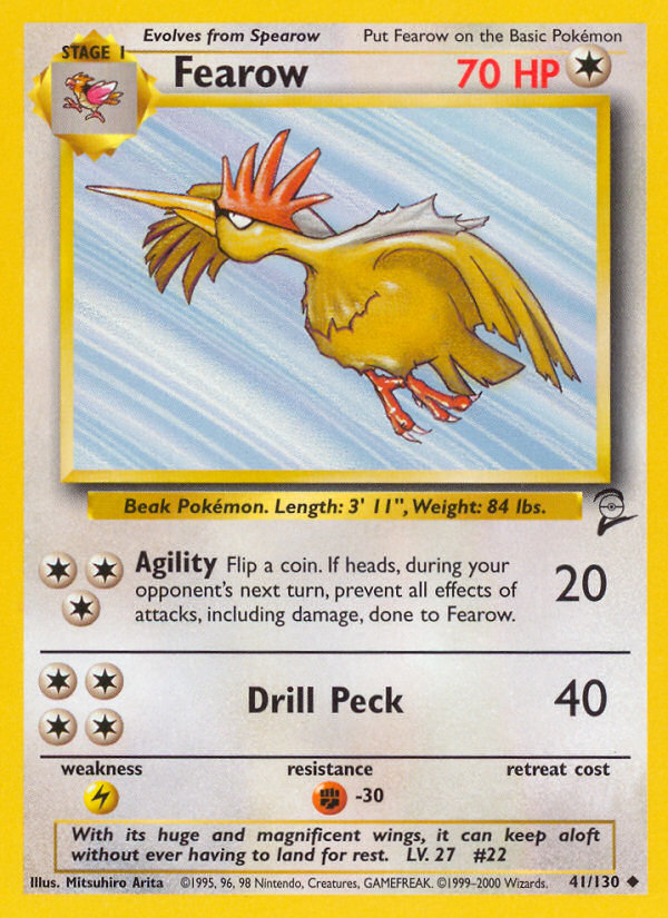 Fearow (41/130) [Base Set 2] | Mindsight Gaming