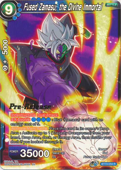 Fused Zamasu, the Divine Immortal (BT10-052) [Rise of the Unison Warrior Prerelease Promos] | Mindsight Gaming