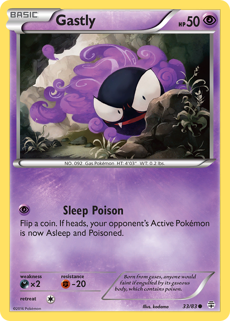 Gastly (33/83) [XY: Generations] | Mindsight Gaming