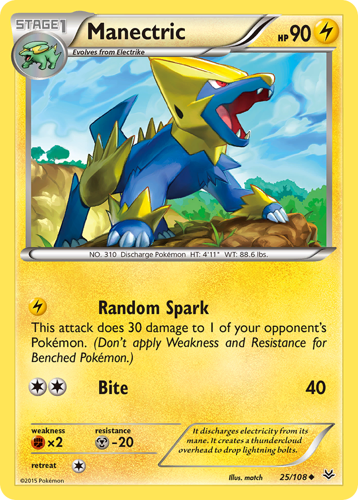 Manectric (25/108) [XY: Roaring Skies] | Mindsight Gaming