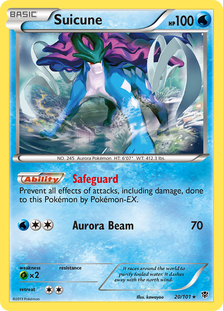 Suicune (20/101) [Black & White: Plasma Blast] | Mindsight Gaming