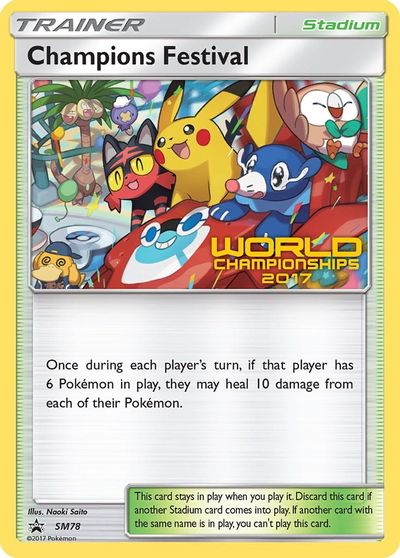 Champions Festival (SM78) (2017) [Sun & Moon: Black Star Promos] | Mindsight Gaming