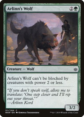 Arlinn's Wolf [War of the Spark] | Mindsight Gaming