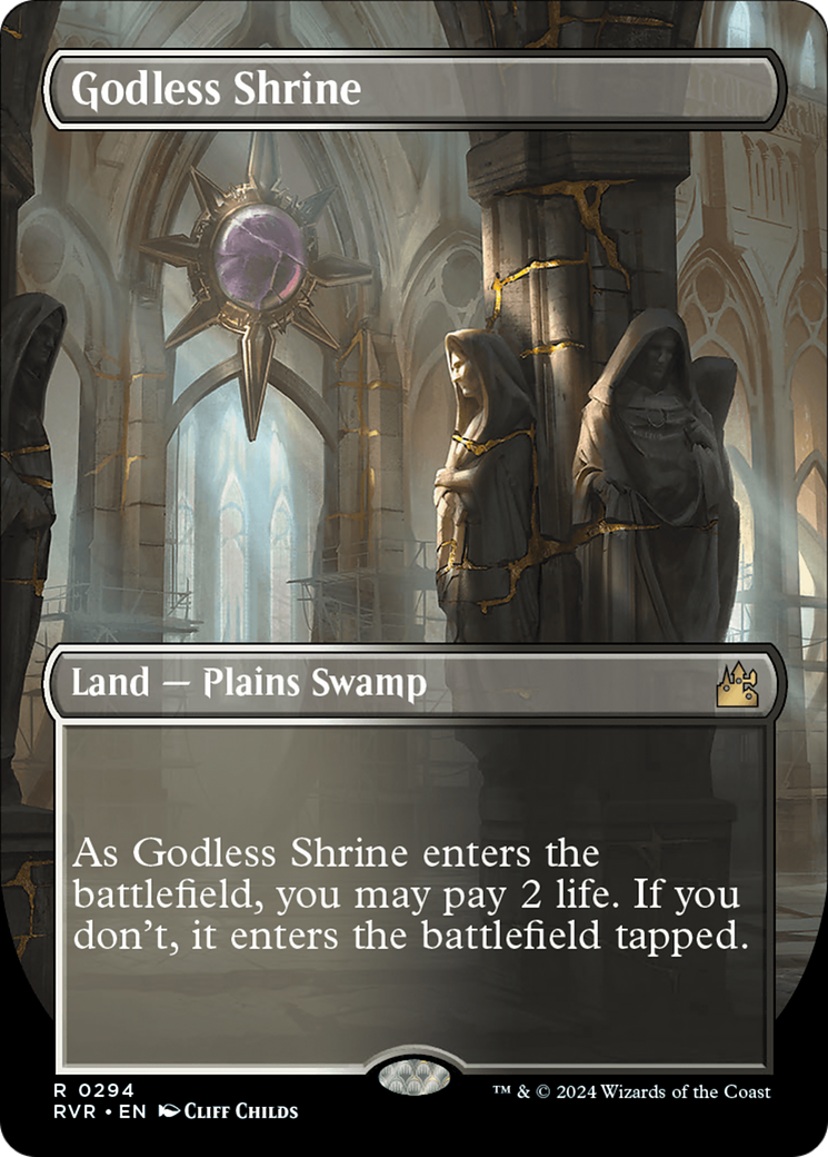 Godless Shrine (Borderless) [Ravnica Remastered] | Mindsight Gaming