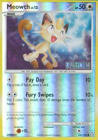 Meowth (106/146) [Burger King Promos: 2009 Collection] | Mindsight Gaming