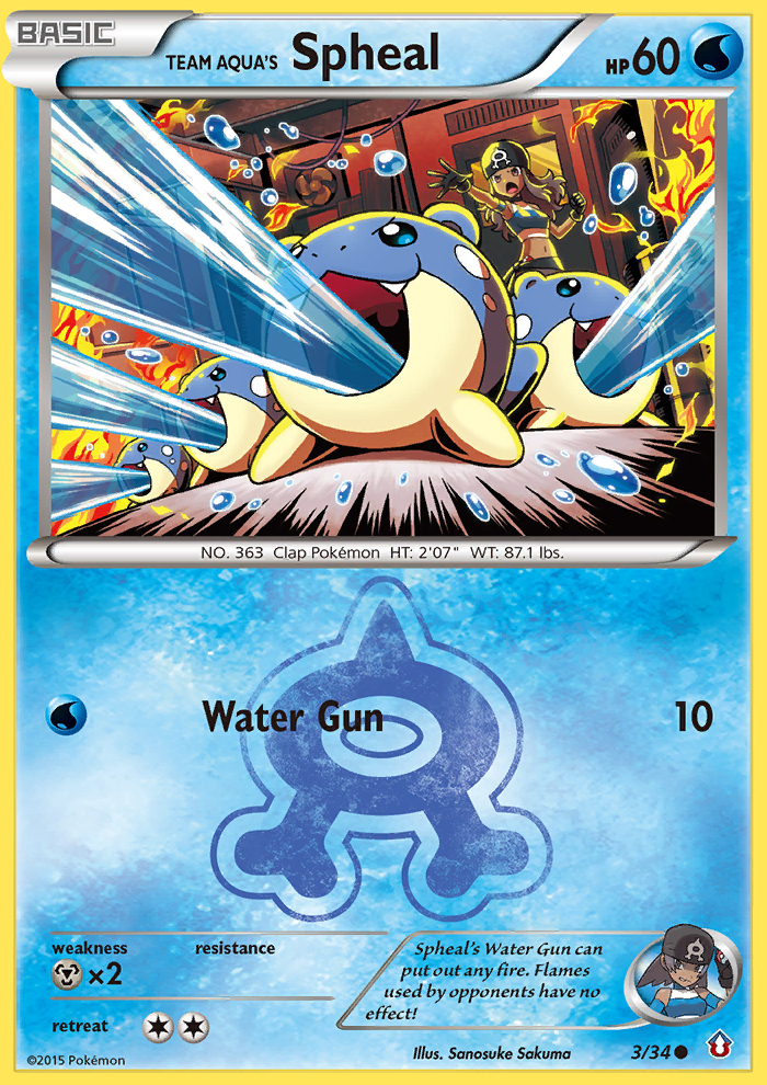 Team Aqua's Spheal (3/34) [XY: Double Crisis] | Mindsight Gaming