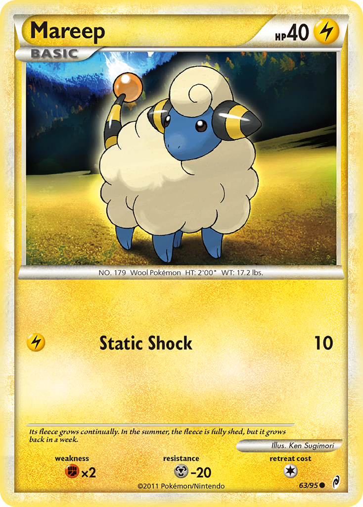 Mareep (63/95) [HeartGold & SoulSilver: Call of Legends] | Mindsight Gaming